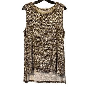 Michael Kors Gold Chain & Snakeskin Print Tunic